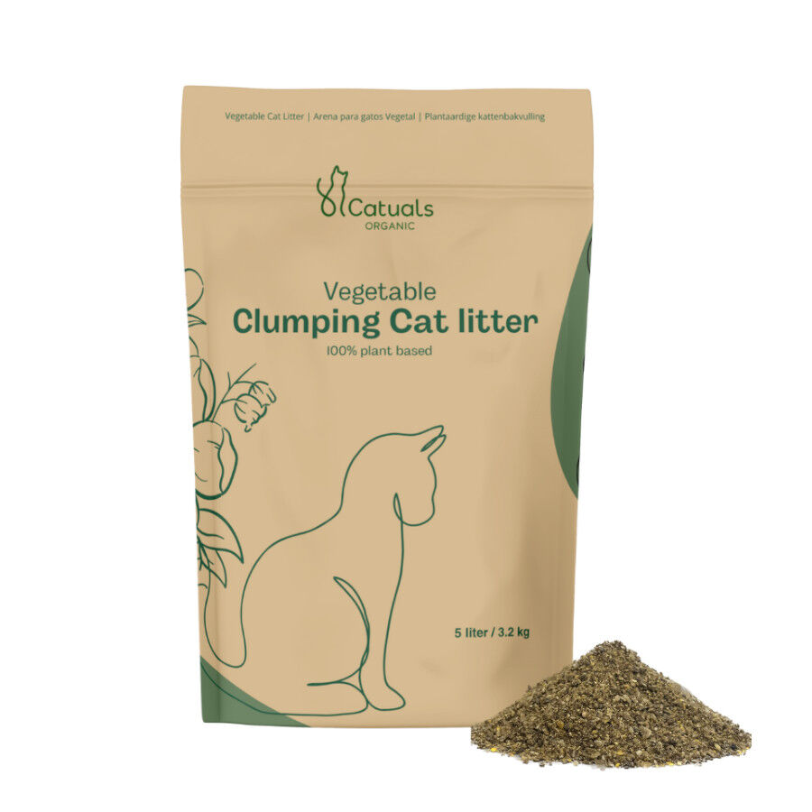 Catuals&reg; Arena Para Gatos 100% Vegetal, , large Imagen numero 1