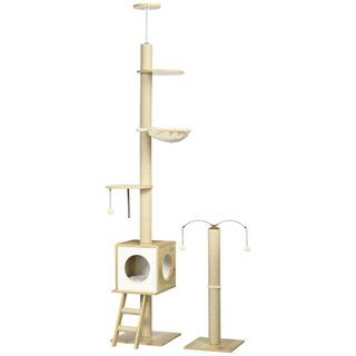 PawHut Árbol del Suelo al Techo para gato
