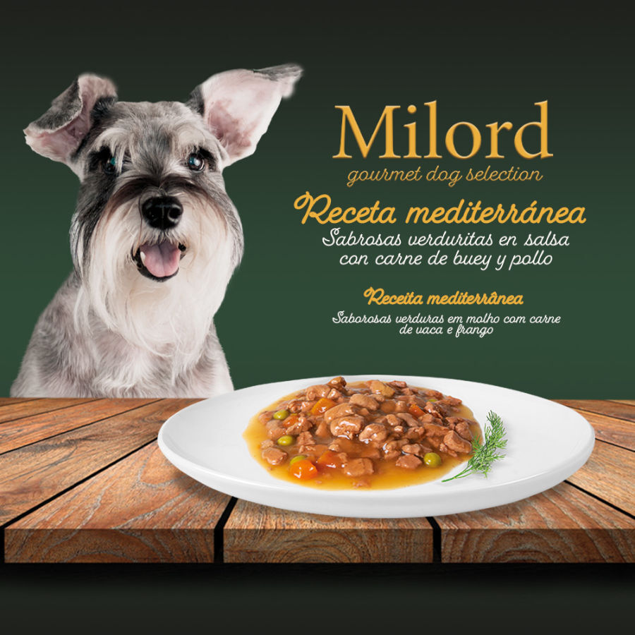 Milord Receta Mediterránea en salsa tarrinas para perros - Multipack thumbnail