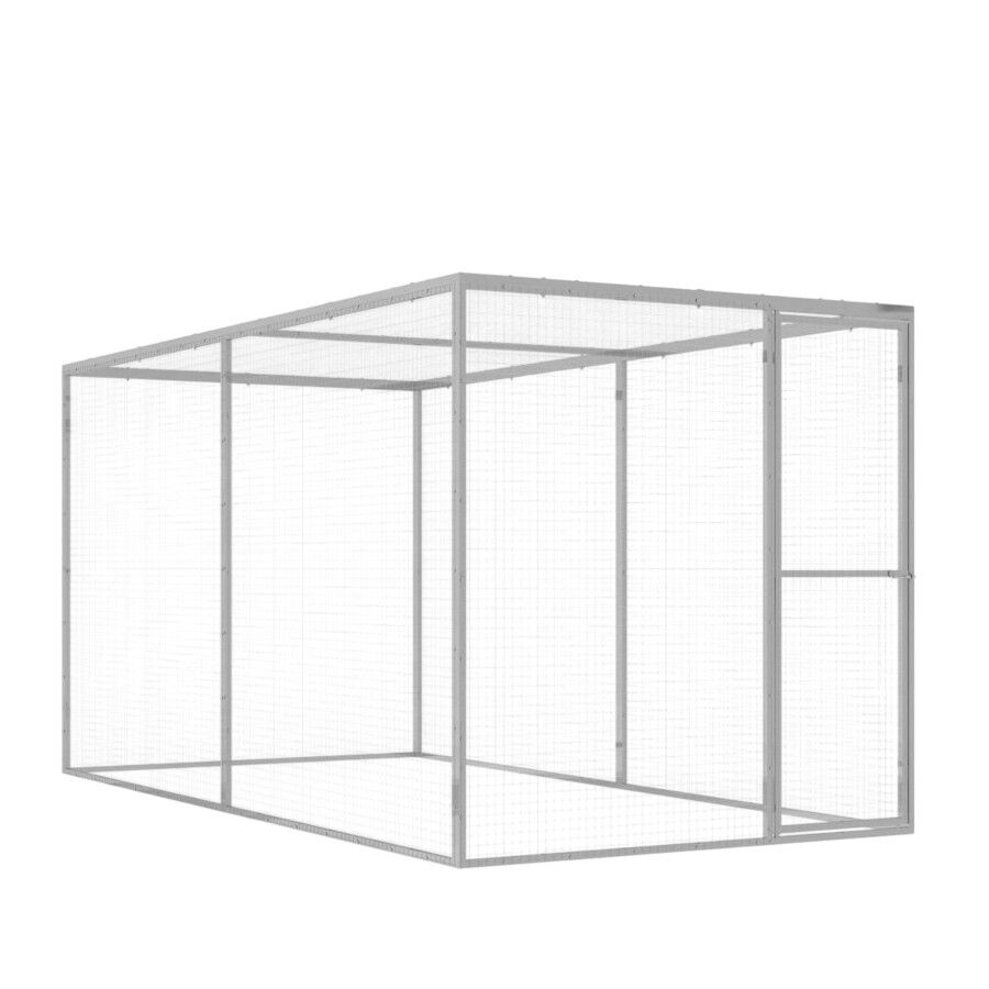 VidaXL Jaula met&aacute;lica para gatos, , large Imagen numero 1