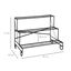 Outsunny Estantería para Plantas de Metal de 3 Niveles Soporte de Flores en Forma Escalera Macetas Multifuncional para Decoración Interiores y Exteriores 95x63x72 cm Negro, , large indicador imagen numero 3
