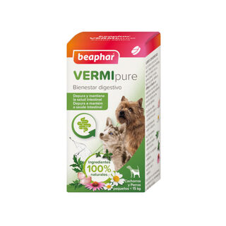 Beaphar VERMIpure Repelente Interno Natural en comprimidos para perros pequeños y cachorros
