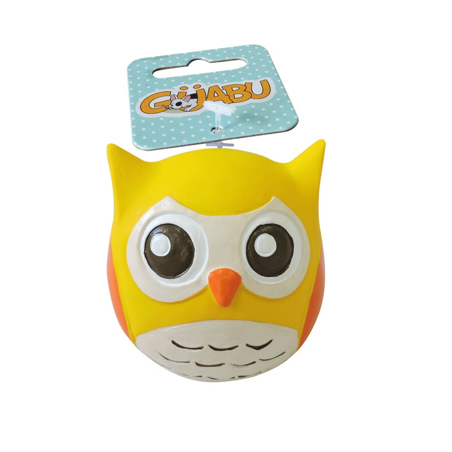 Guabu B&uacute;ho Amarillo de Juguete para perros, , large Imagen numero 1