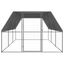 vidaXL Jaula gallinero de acero galvanizado 3x6x2 m, , large indicador imagen numero 2