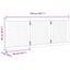vidaXL Puerta para perros plegable 3 paneles madera álamo blanca 150cm, , large indicador imagen numero 10
