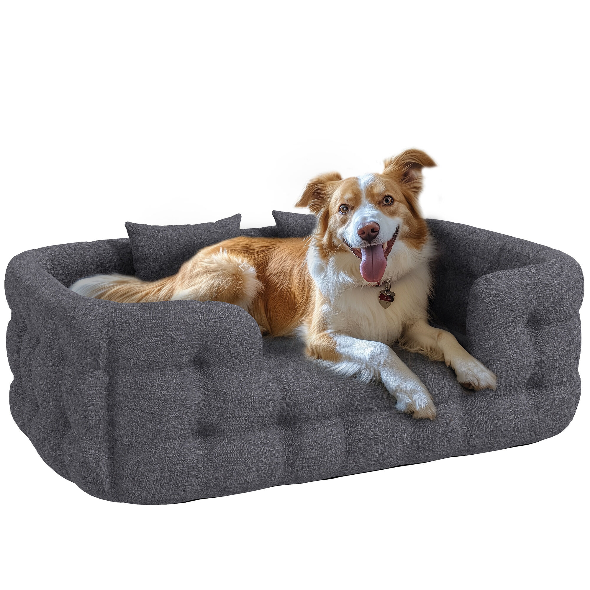 PawHut Cama para Mascotas Gris, , large Imagen numero 11