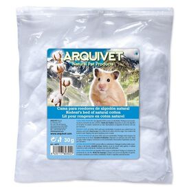 Algodón para hamsters color Blanco