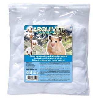 Algodón para hamsters color Blanco