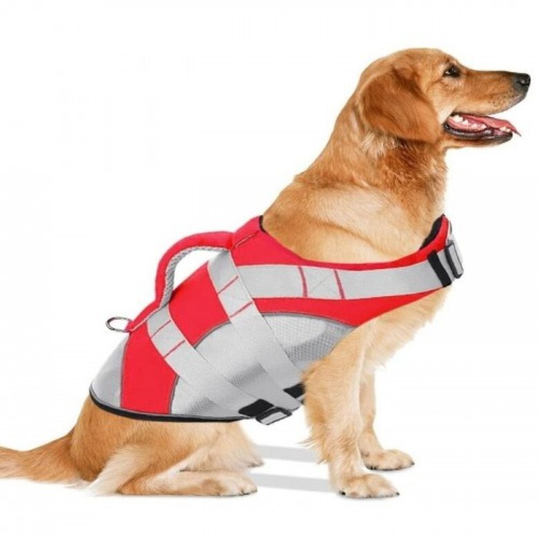 Kol outdoor chaleco salvavidas premium rojo para perros, , large image number null