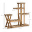 Outsunny Soporte para Plantas Carbonizado, , large indicador imagen numero 3