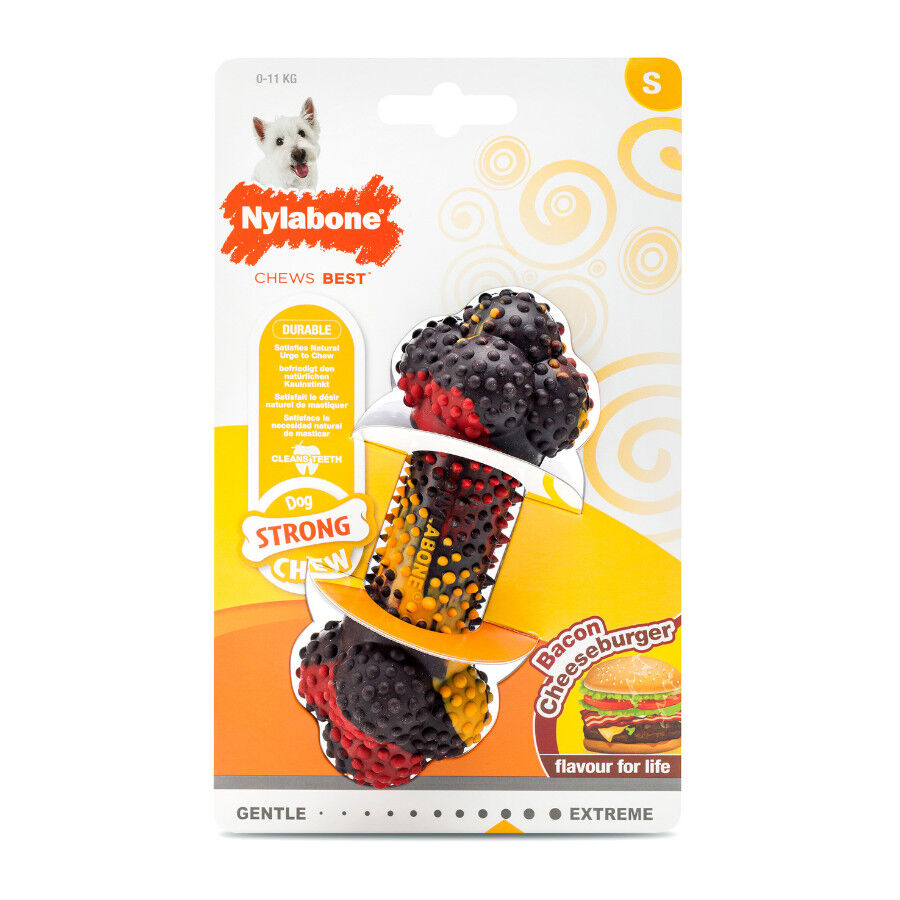 Nylabone Cheeseburger Hueso Mordedor para perros thumbnail