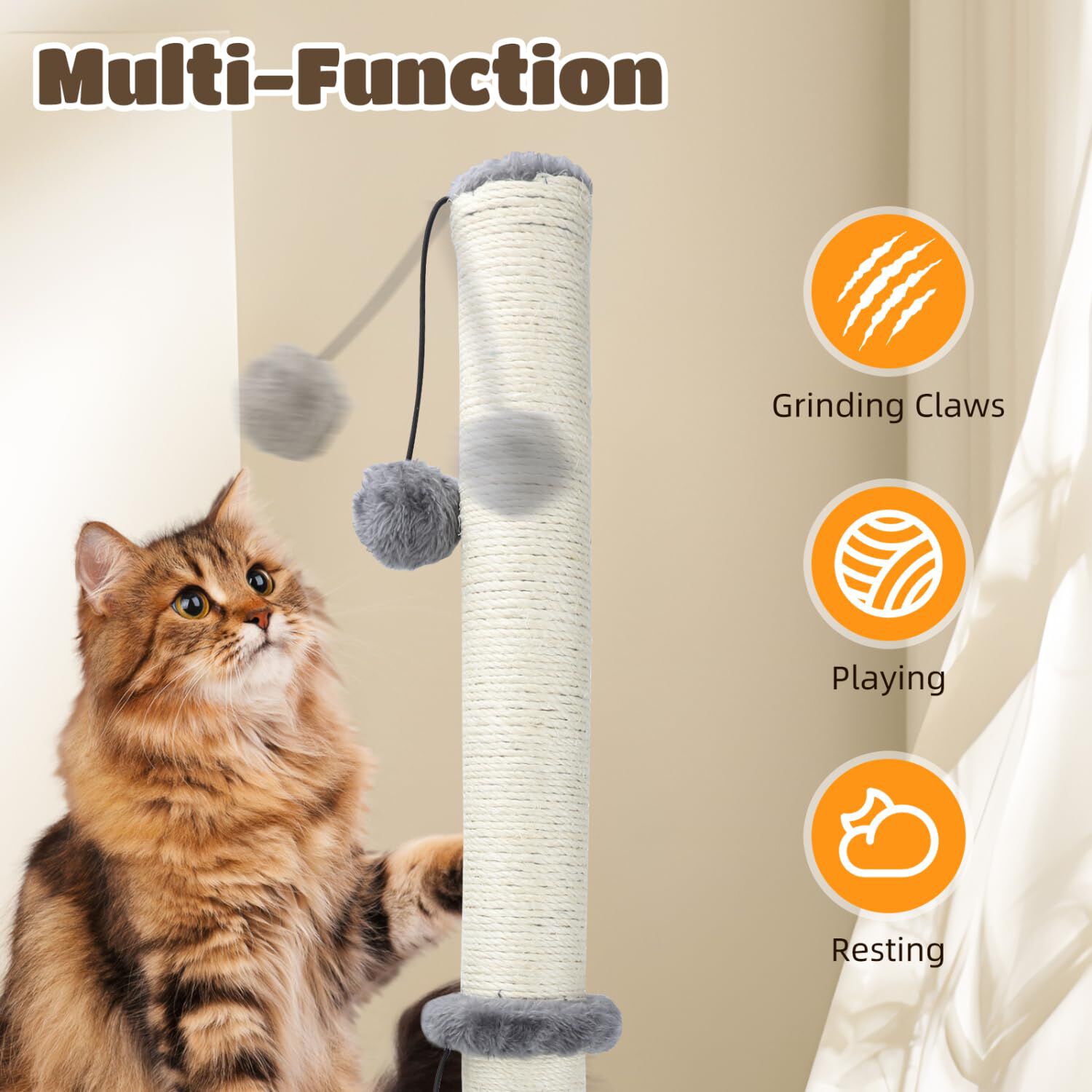 Nobleza Rascador Gris para gatos thumbnail