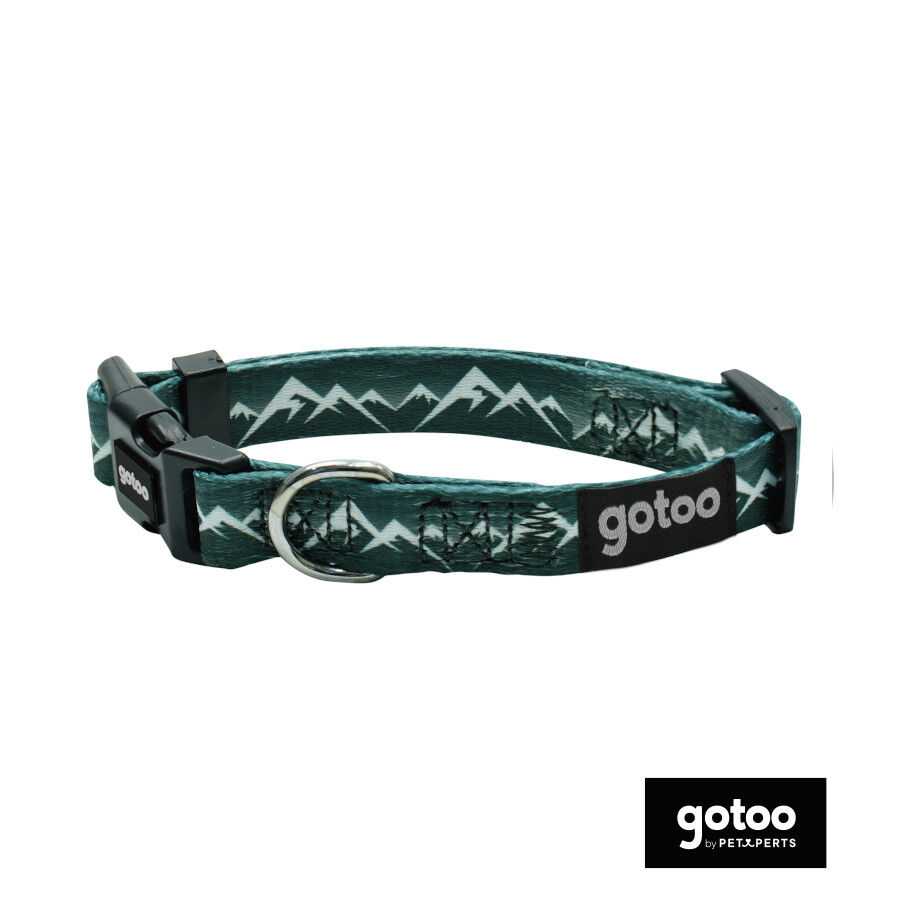 Gotoo Collar estampado verde para perros, , large Imagen numero 2
