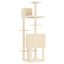 vidaXL Rascador para gatos con postes de sisal crema 154 cm, , large indicador imagen numero 4