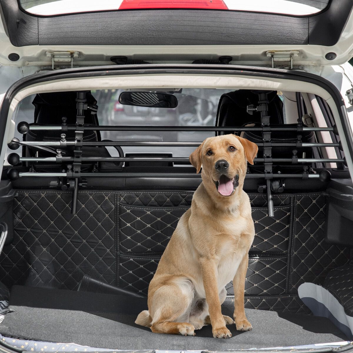 PawHut Reja de Seguridad de Coche para Perros Ajustable, , large Imagen numero 2