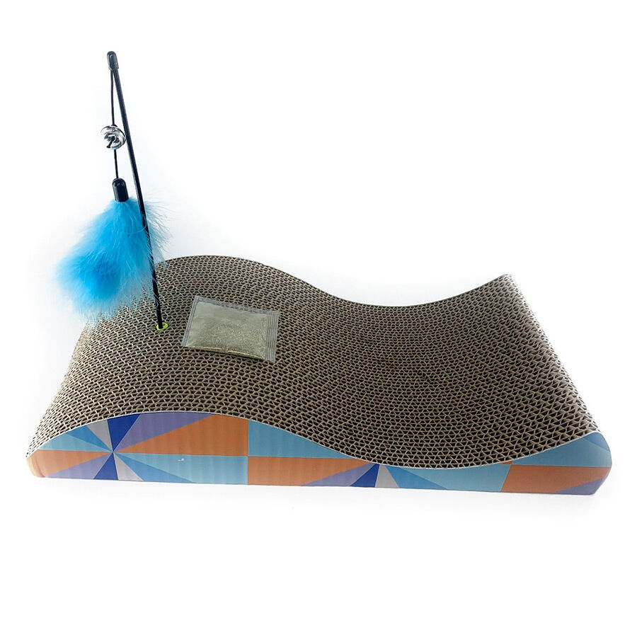 Catshion Rascador ondulado de cart&oacute;n para gatos, , large Imagen numero 1