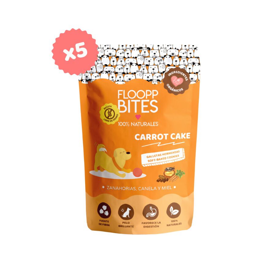 Pack Galletas FlooppBITES Grain Free sabor Zanahoria thumbnail