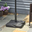 Outsunny Base de Sombrilla de Jardín Peso 20 kg Apta para Distintos Diámetros de Poste Ø32mm, Ø38mm, Ø48mm Rellena con Cemento Estable 41,5x41,5x33cm Negro, , large indicador imagen numero 2