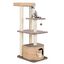 COSTWAY Árbol para Gatos, Torre de Totora de 131 CM con Postes de Rascado de Sisal, Percha, Condo, Bola Colgante, Cojines Lavables, Centro de Actividades para Gatos de 4 Capas, Mueble de Escalada para Gatos, , large indicador imagen numero 5