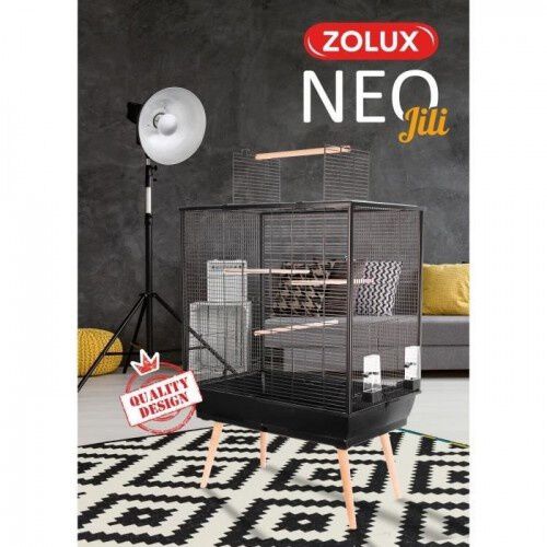 Zolux neo jaula elevada negra para p&aacute;jaros, , large Imagen numero 3