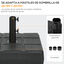 Outsunny Base de Sombrilla Negro, , large indicador imagen numero 4