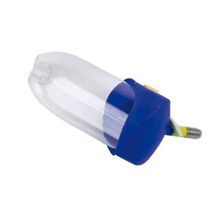 Botella bebedero LBPP Fop Vinci para mascotas pequeñas color Transparente/Azul
