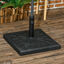 Outsunny Base de Sombrilla de Resina 19 kg Soporte para Parasol Pie de Parasol para Mástil de Ø32/38/48 mm para Jardín Terraza Patio 51x51x32 cm Negro, , large indicador imagen numero 2