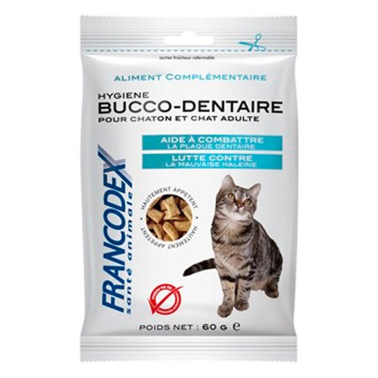 60 g Francodex Snack Dental para gatos