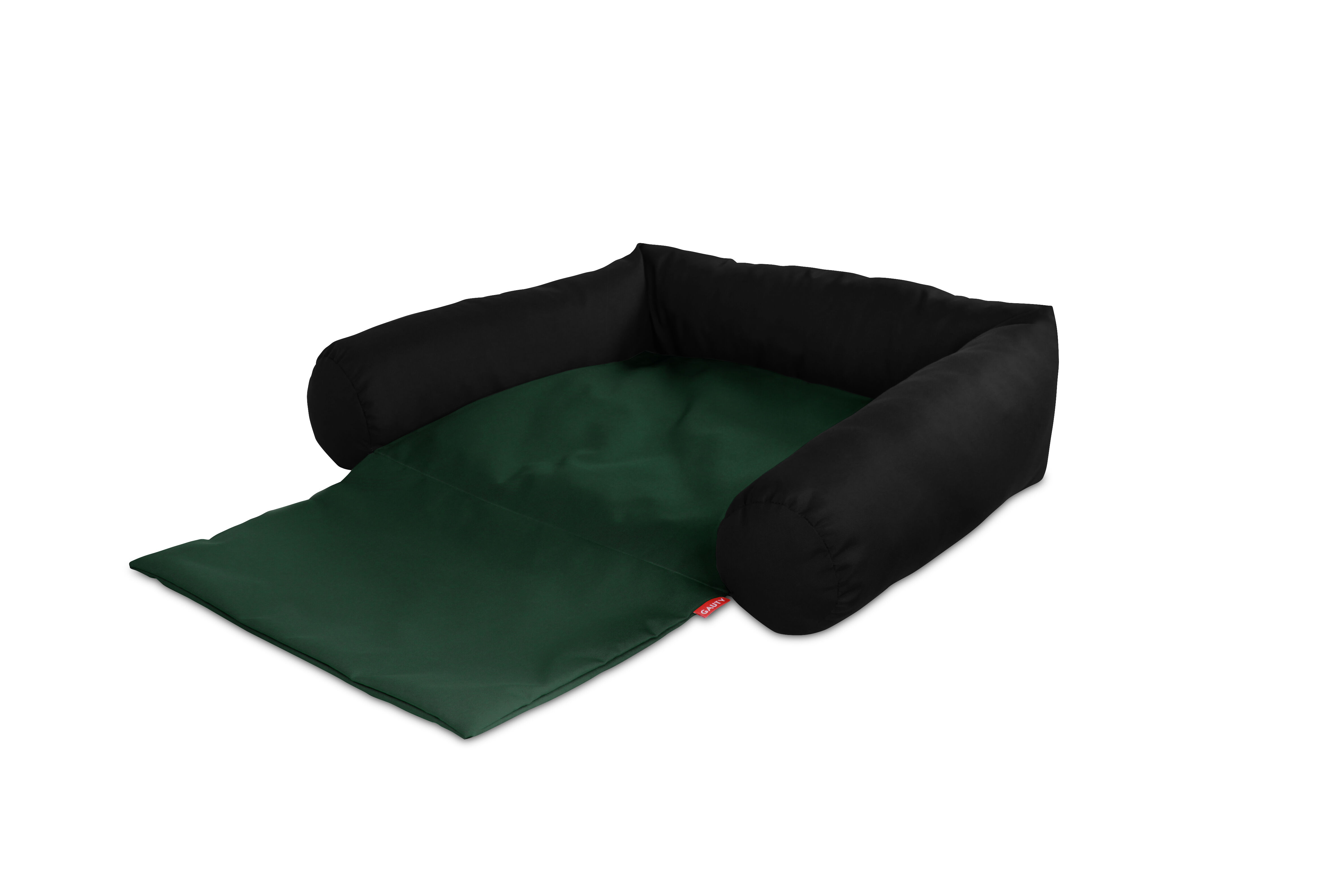 Gauty Cama para Perros y Gatos  Tela Impermeable - Negro y verde, , large Imagen numero 1