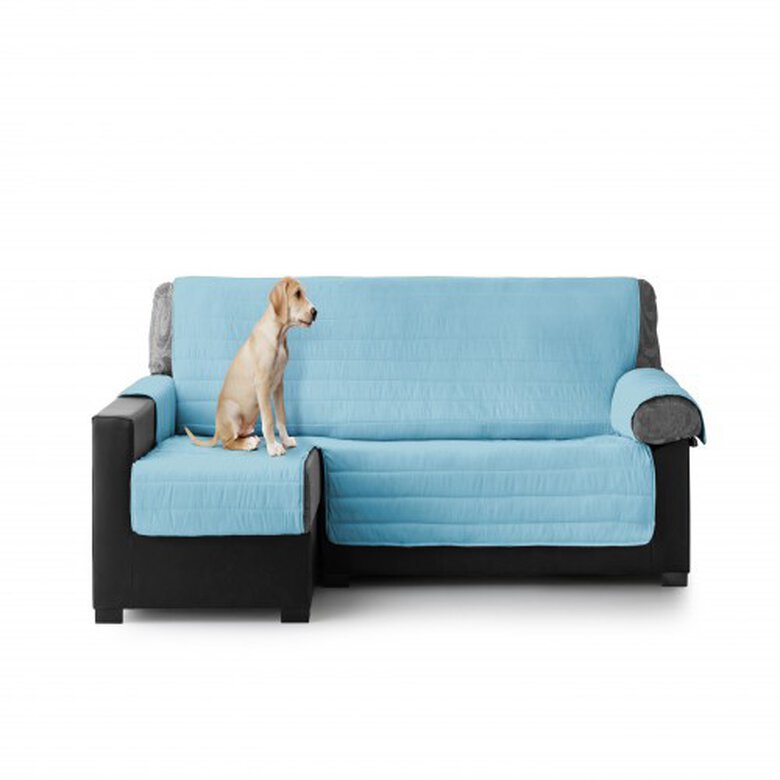 Cubre Sofa Acolchado Chaise Longue Izquierdo color Turquesa, , large image number null