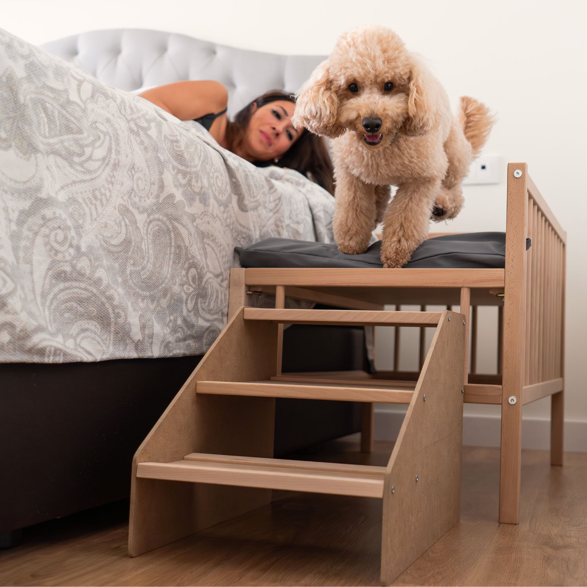 Cool-Dreams Pets Cama Madera Impermeable para perros y gatos thumbnail