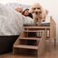 Cama para Perro, Gato, Mascota. Elevada de Madera con Escalón. Con Colchón de Espuma Viscoelástico Ortoflex. 2 Alturas. Faunatic Impermeable, , large indicador imagen numero 2