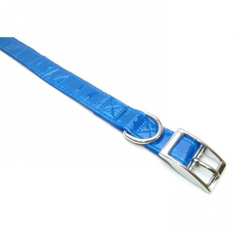 Collar de charol para perros color Azul, , large image number null