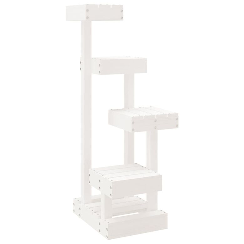 VidaXL Rascador tipo Árbol de madera blanca para gatos thumbnail