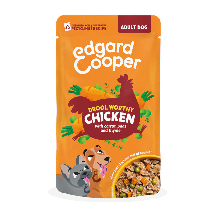 150 g Edgard & Cooper Adult Grain Free Pollo sobre para perros, , large Imagen numero 1