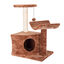 Nobleza &Aacute;rbol para Gatos,rascador para gatos,con Plataformas Cuevas de Felpa Suave Postes para Rascar de Sisal Bola Juguete Colgante,Marr&oacute;n,40*33*64CM, , large indicador imagen numero 1