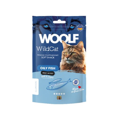 Woolf WildCat Snack Semih&uacute;medo Pescado 50gr, , large Imagen numero 1