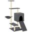 vidaXL Rascador para gatos con postes de sisal gris oscuro 130,5 cm, , large indicador imagen numero 1