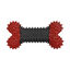 Juguete Hueso Mordedor rojo y negro con aroma pollo 12cm x 9cm para perros, , large indicador imagen numero 1