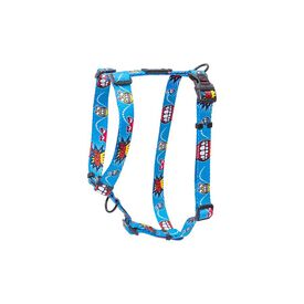 Arnés para perro Rogz Fusion – Diseño Comic Azul (4 tallas)