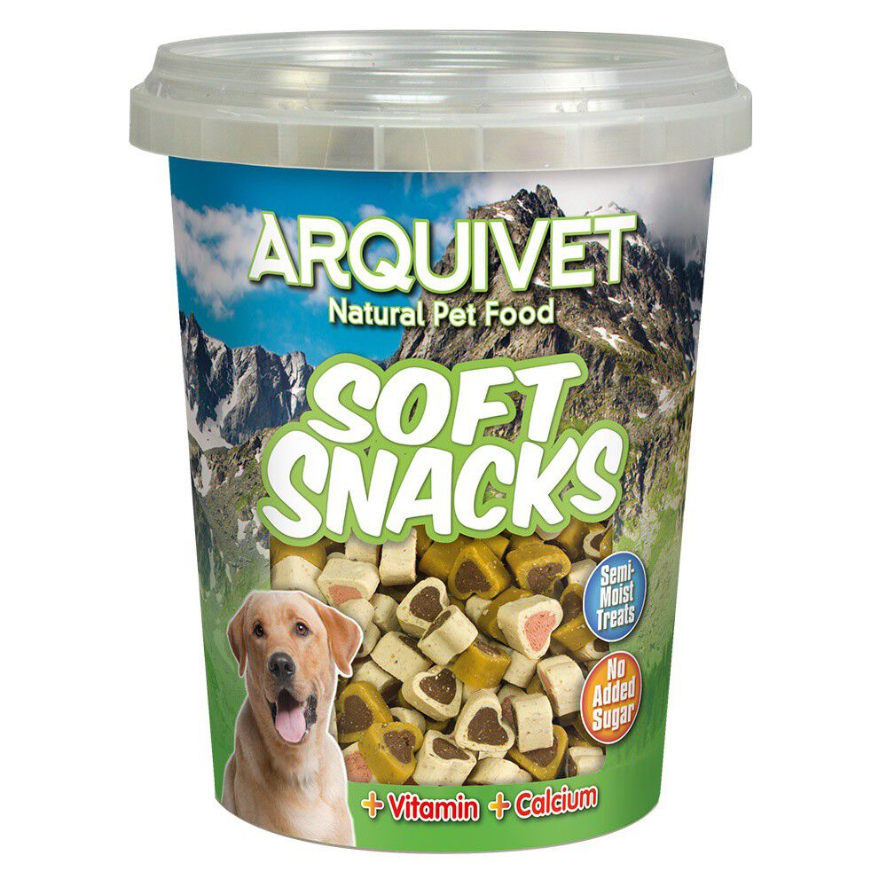 Corazones soft snacks mix Arquivet para perros sabor Arroz, Cordero, Pollo y Salm&oacute;n, , large Imagen numero 3