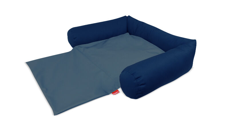 Gauty Cama para Perros y Gatos  Tela de sarga - Azul oscuro y azul, , large Imagen numero 1