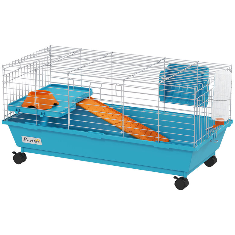 PawHut Jaula Animales Pequeños Azul