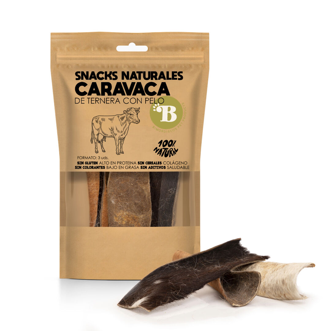 BIMORDISCOS Caravaca deshidratada con pelo para perros, , large Imagen numero 1