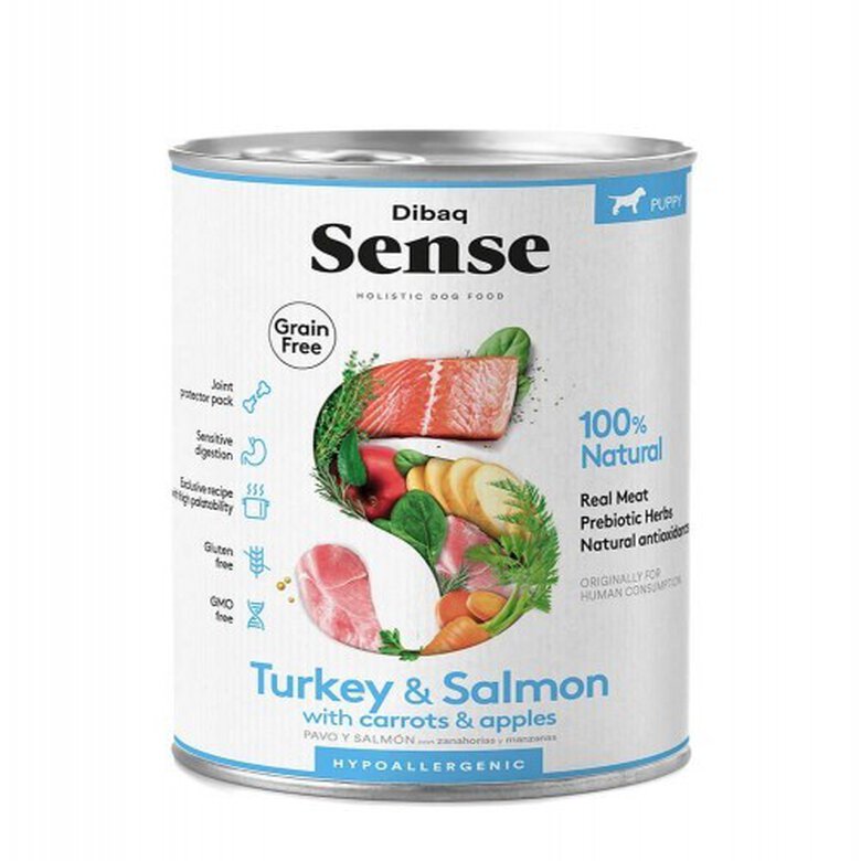 Pienso Dibaq Sense Grain Free para perros cachorros sabor Salmon y Pavo, , large image number null