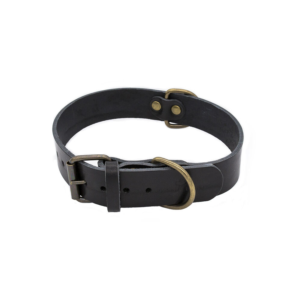 Ladran Gaucho Collar negro de cuero premium para perros, , large Imagen numero 5