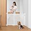 Nobleza - Barrera de Seguridad Ajustable 0-180cm para Bebés y Perros, Apertura con Una Mano, Instalación Sin Taladro, Ideal para Escaleras/Puertas (Interior/Exterior), Acero Blanco, , large indicador imagen numero 1