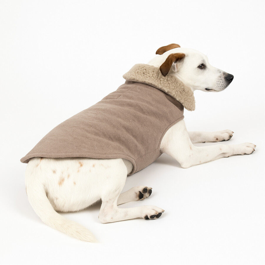 Outech Abrigo Marr&oacute;n Borreguillo para perros, , large Imagen numero 3