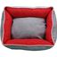 Cama Cuna Cuadrada Bicolor Reversible T3 60x50  Rojo/Gris, , large indicador imagen numero 3