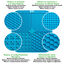 Alfombrilla para lamer y espátula- color azul - 20x20cm, , large indicador imagen numero 2